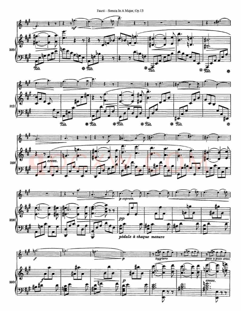 Violin Sonata No.1 Op.13（小提琴+钢琴伴奏）