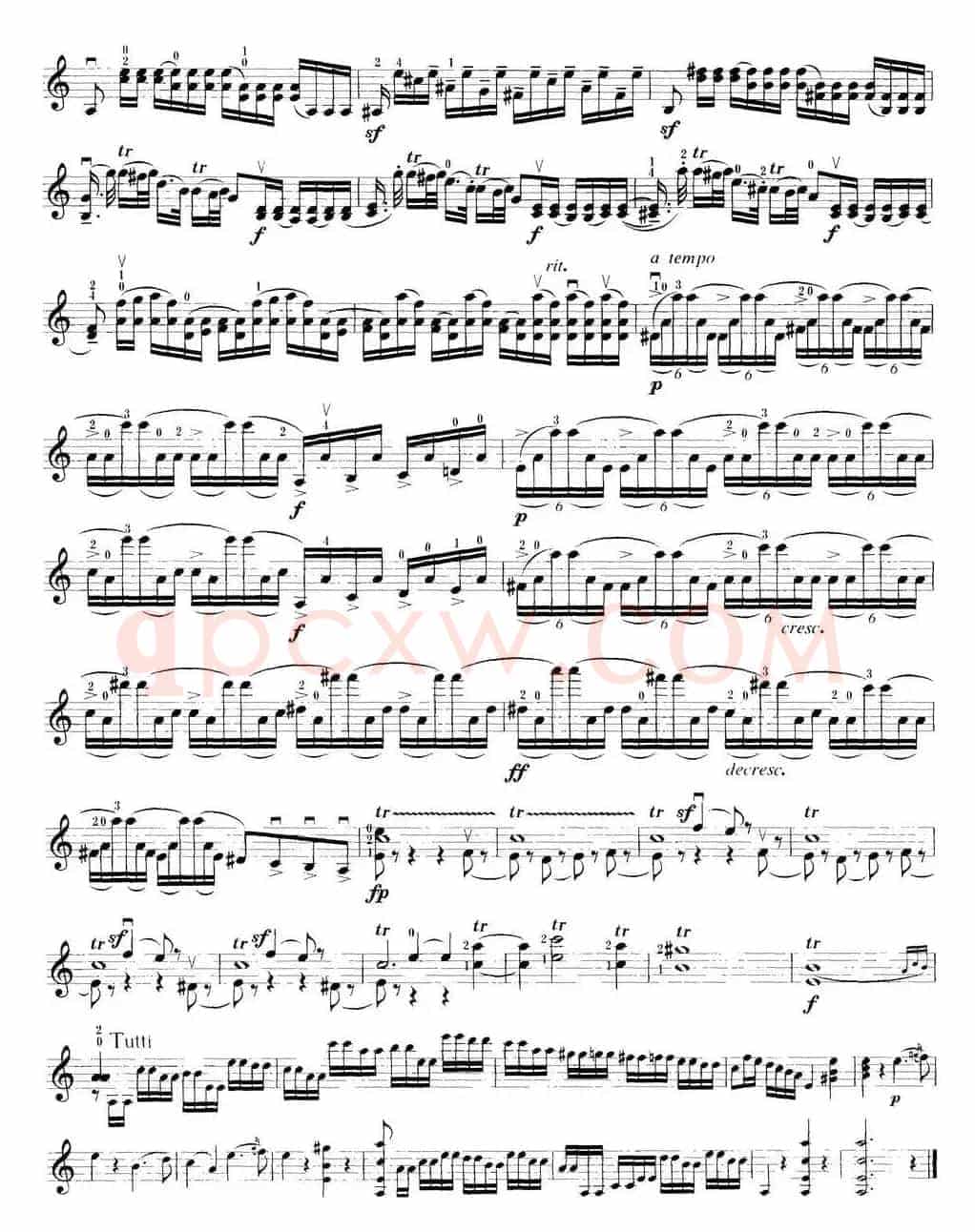 小提琴考级第八级：外国乐曲（7首）
