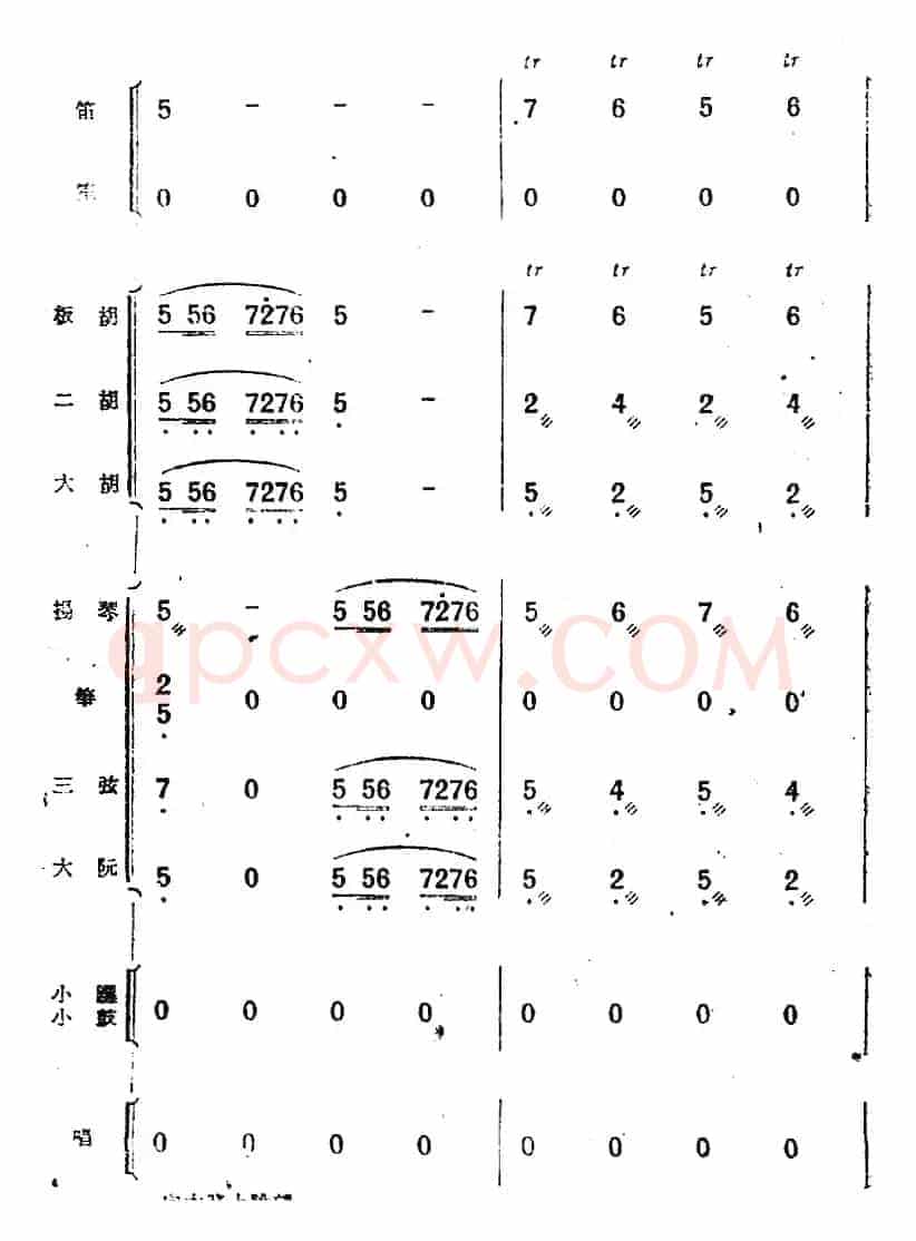 歌剧《小二黑结婚》第一曲 为什么二黑哥还不回还（民乐合奏总谱）