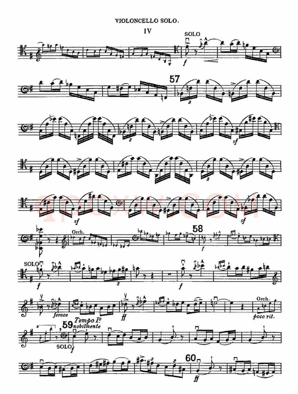 Edward Elgar Concerto e Minor Op85 For Cello（Cel）