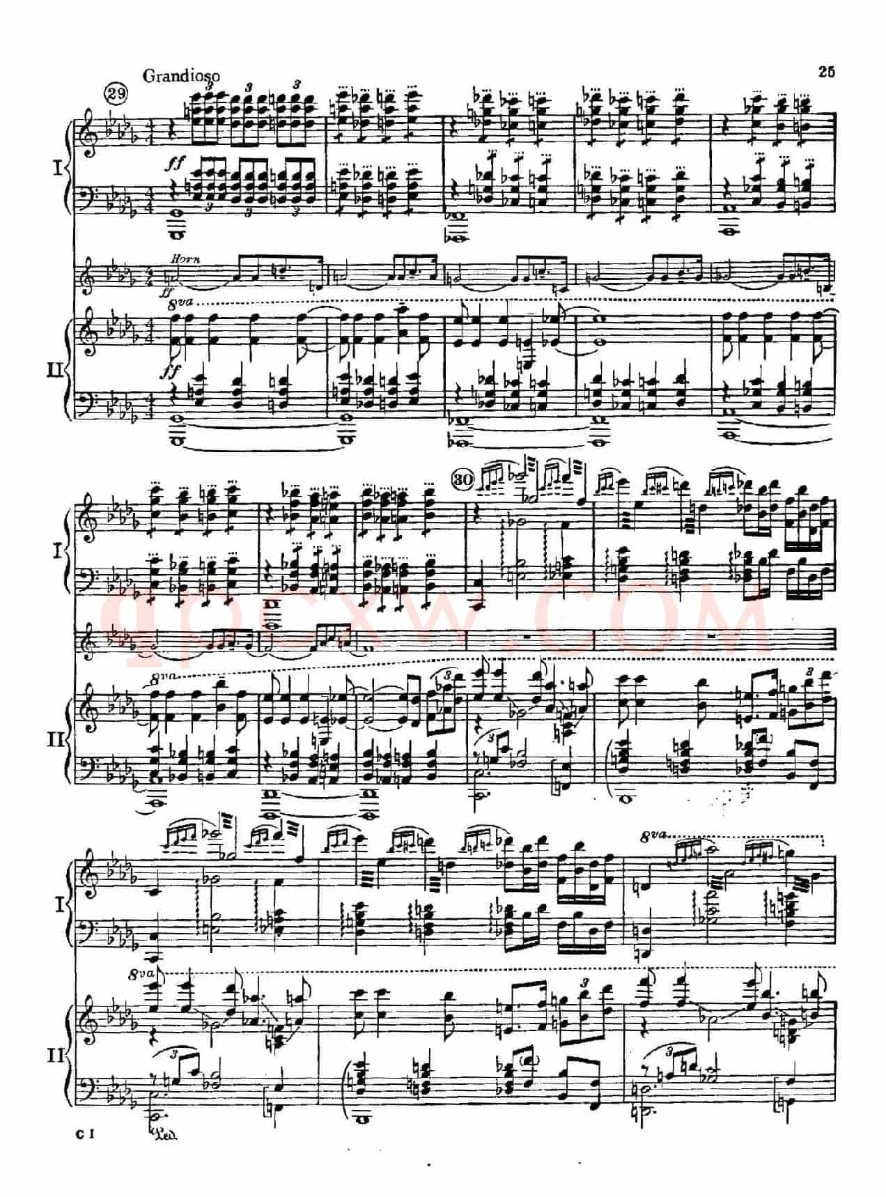 F大调爵士钢琴协奏曲（美版双钢琴原谱 P21—30）
