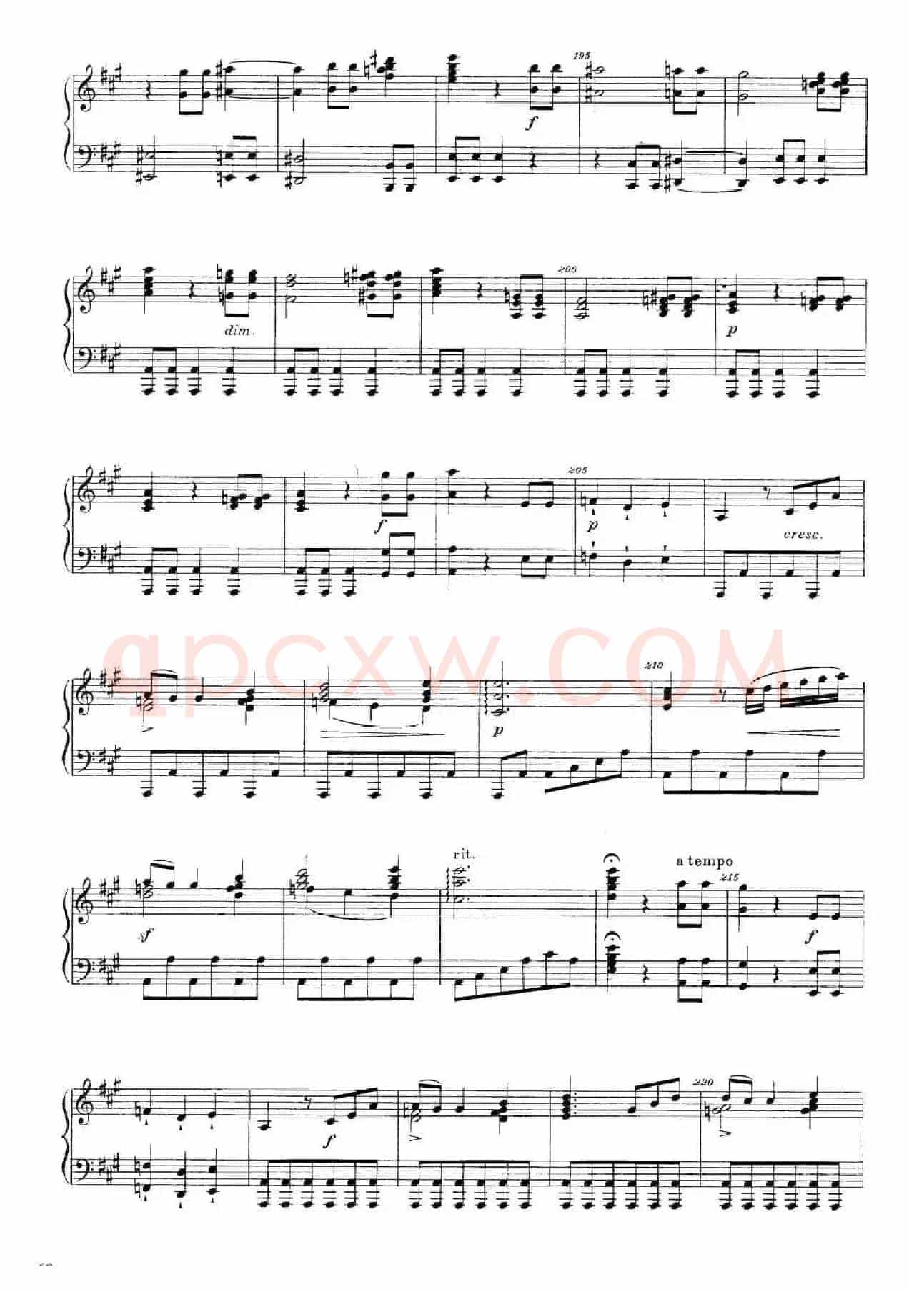 A大调钢琴大奏鸣曲（Grobe Sonate in A Major WWV 26）