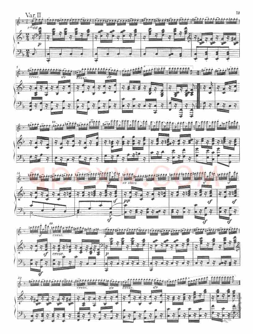 献给好友鲁道尔夫·克鲁采：奏鸣曲（A大调、小提琴+钢琴伴奏）