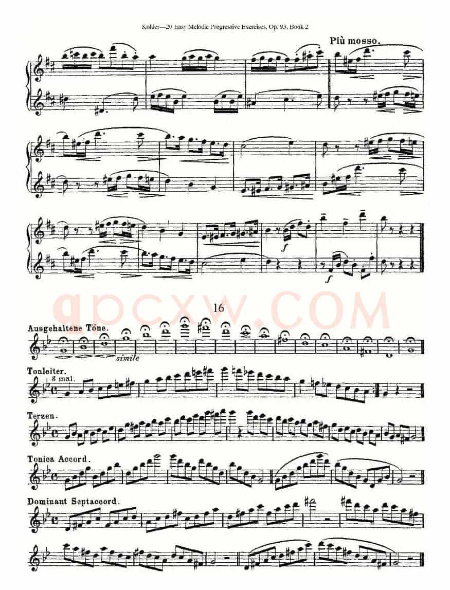 柯勒练习曲作品93号（二）