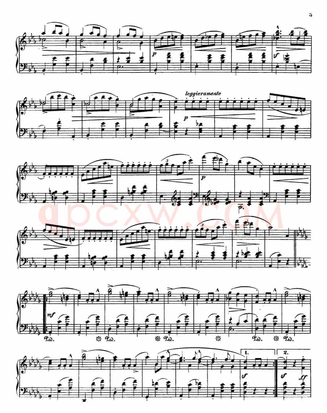 Grande valse brillante Op18（降E大调华丽圆舞曲Op.18 ）