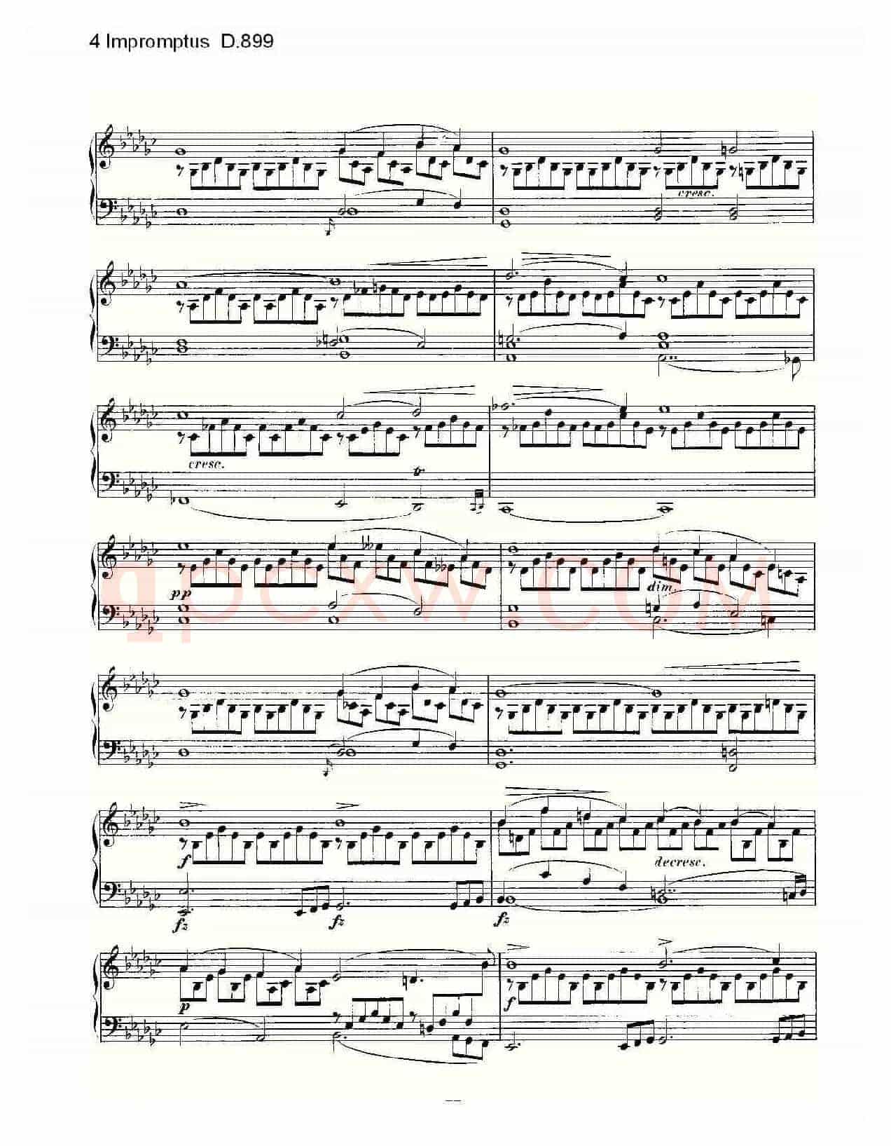 4 Impromptus D.899(4人即兴演奏 D.899)