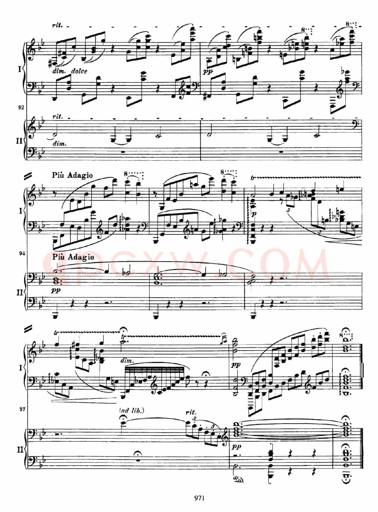 降B大调第二钢琴协奏曲（P71——80）