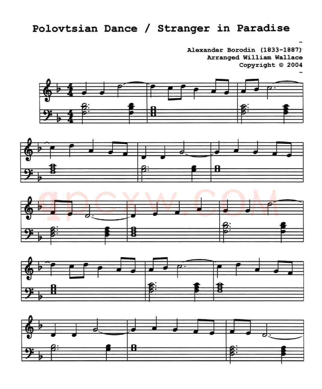 Polovtsian Dance/Stranger in Paradise（天堂里的陌生人）