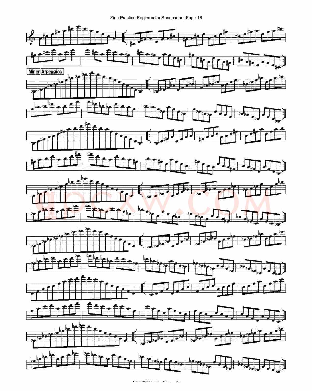 ZinnRegimenSax2009练习曲
