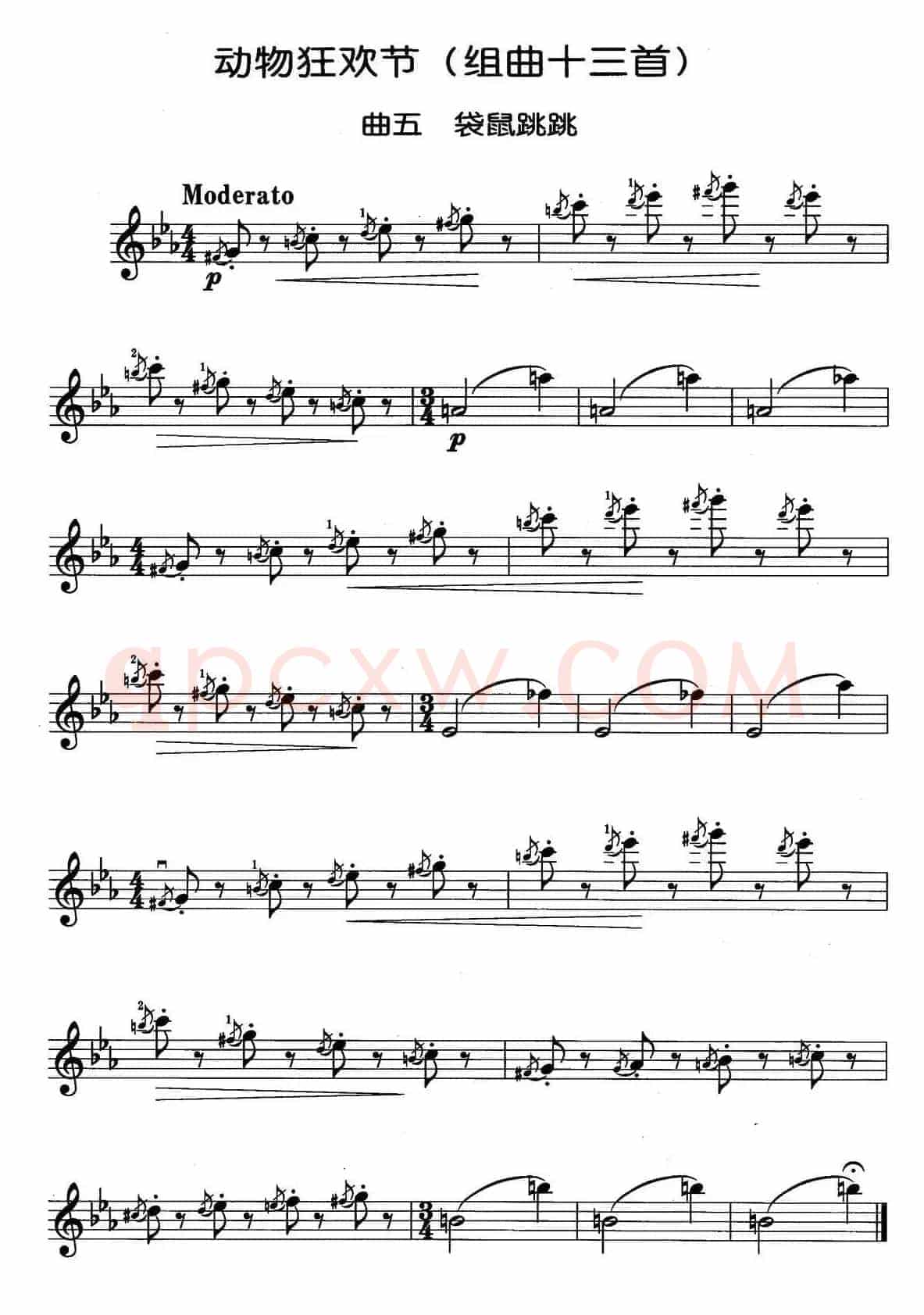动物狂欢节组曲：五、袋鼠跳跳