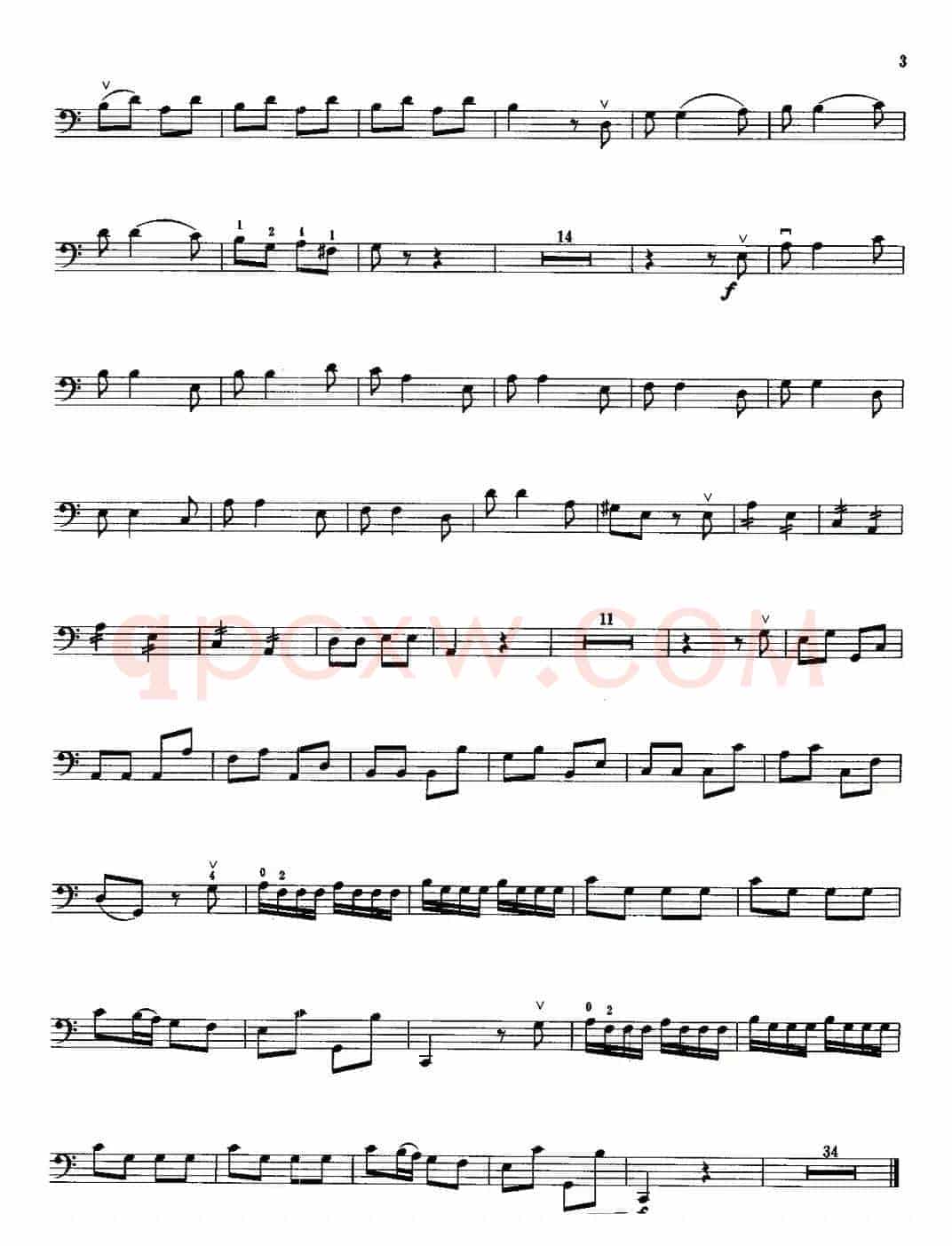 C大调协奏曲（R.V.399）（大提琴）