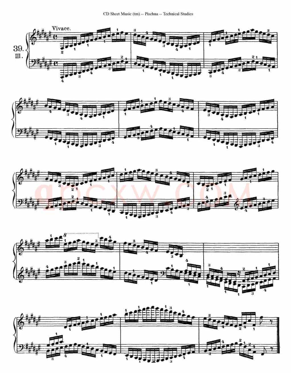Technical Studies 60 Progressive Exercises （60首钢琴循序渐进练习曲 P61——70）
