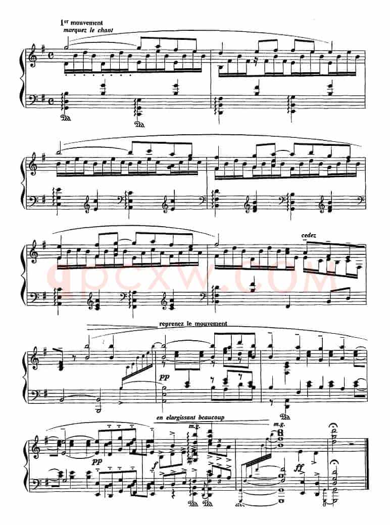 现代钢琴曲：13、帕凡舞曲