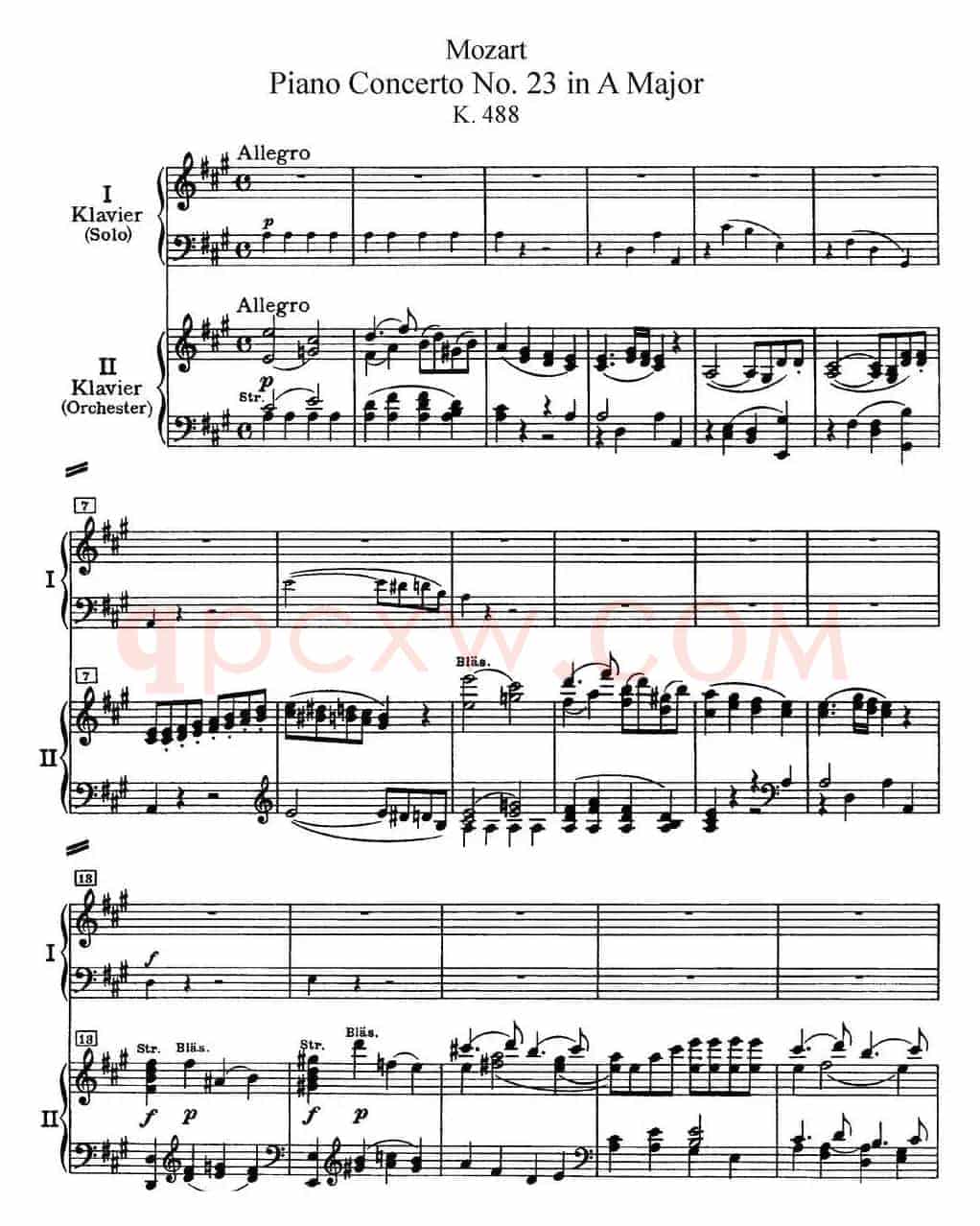 二十八部钢琴协奏曲 No.23（P1-15）