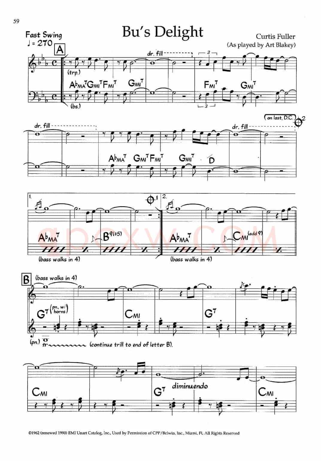 Bu's Delight（爵士钢琴曲）