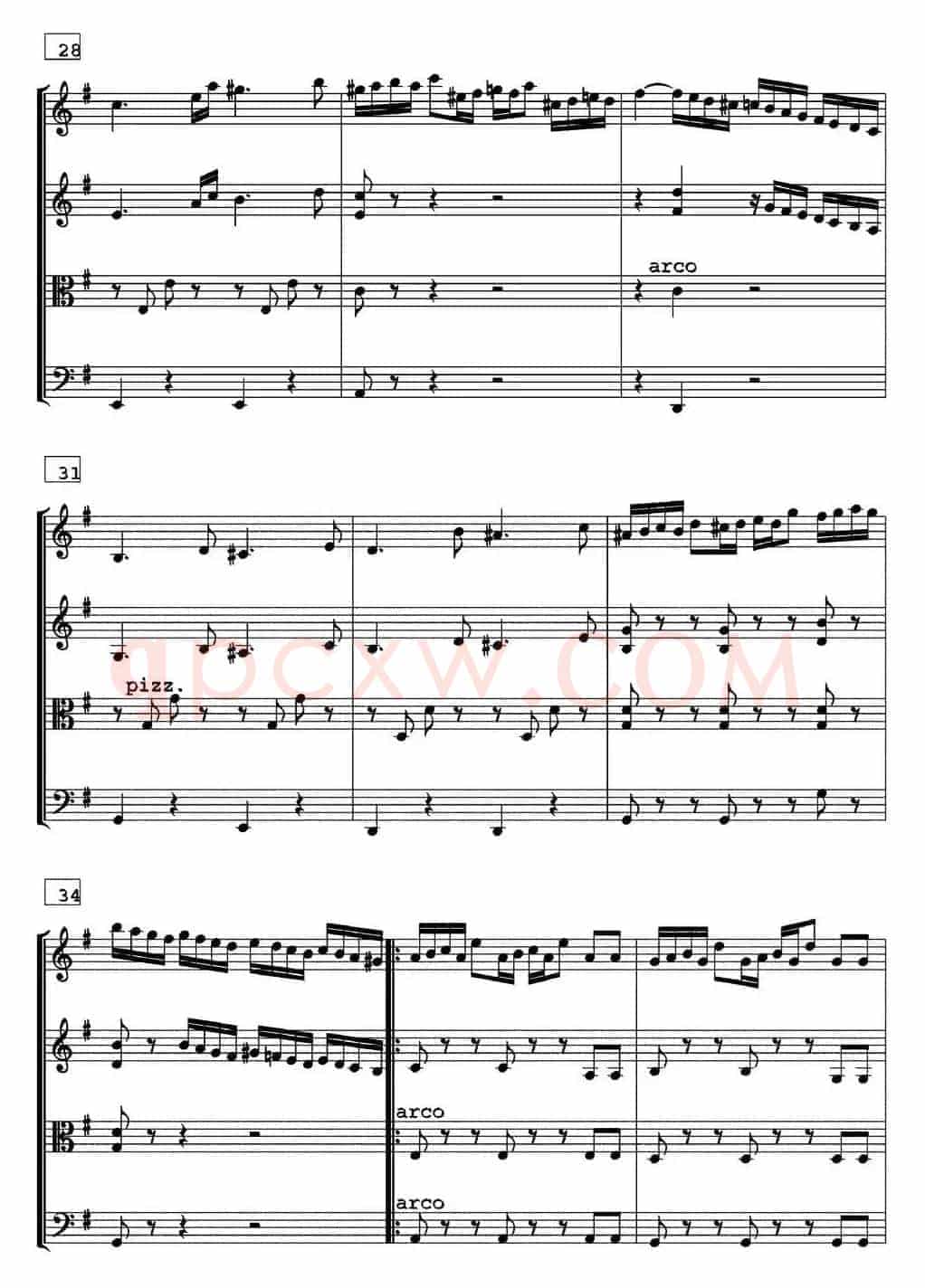 HORA National dance of Moldaviya（霍拉舞曲、四重奏）