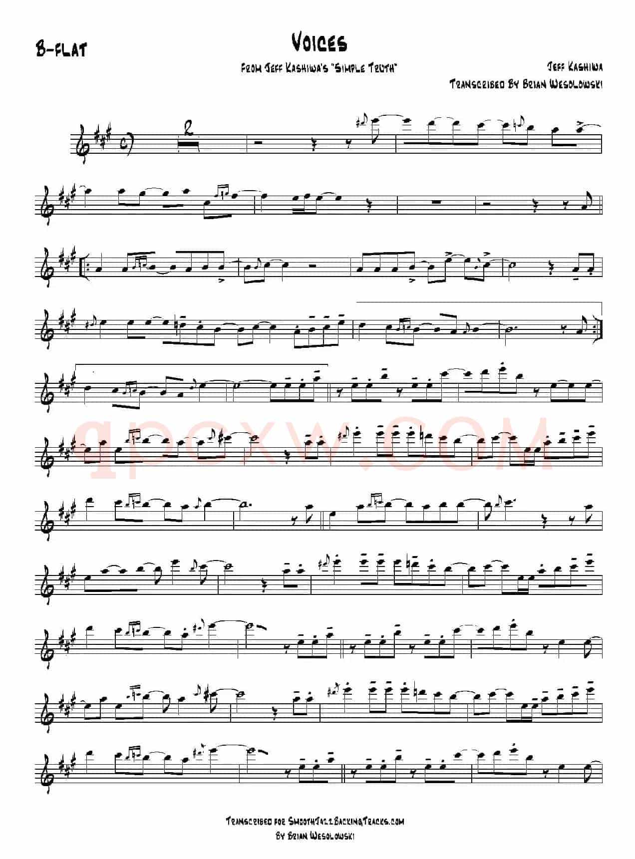 Voices（次中音萨克斯）