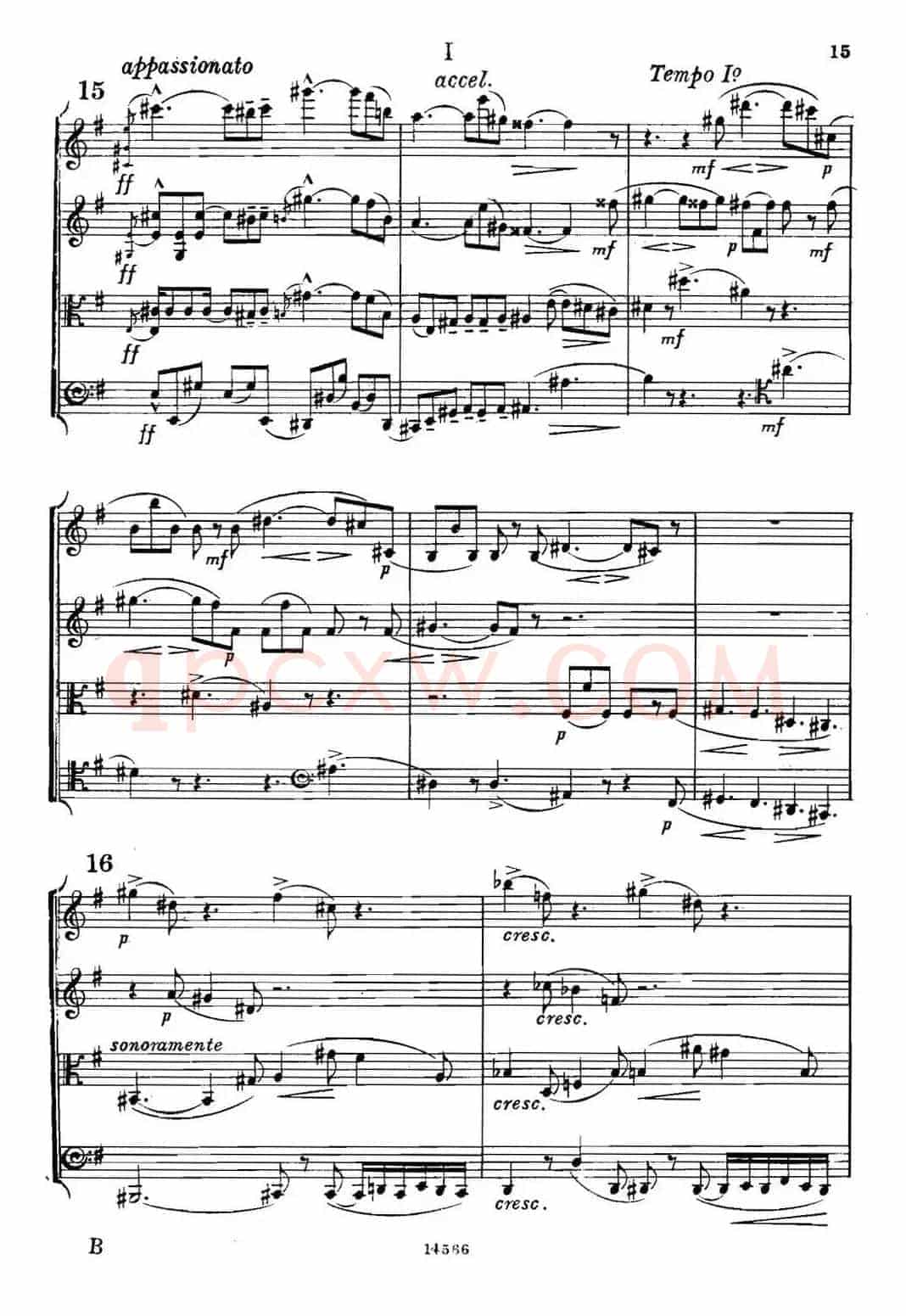 QUARTET Op.83(第一部分)(弦乐四重奏)