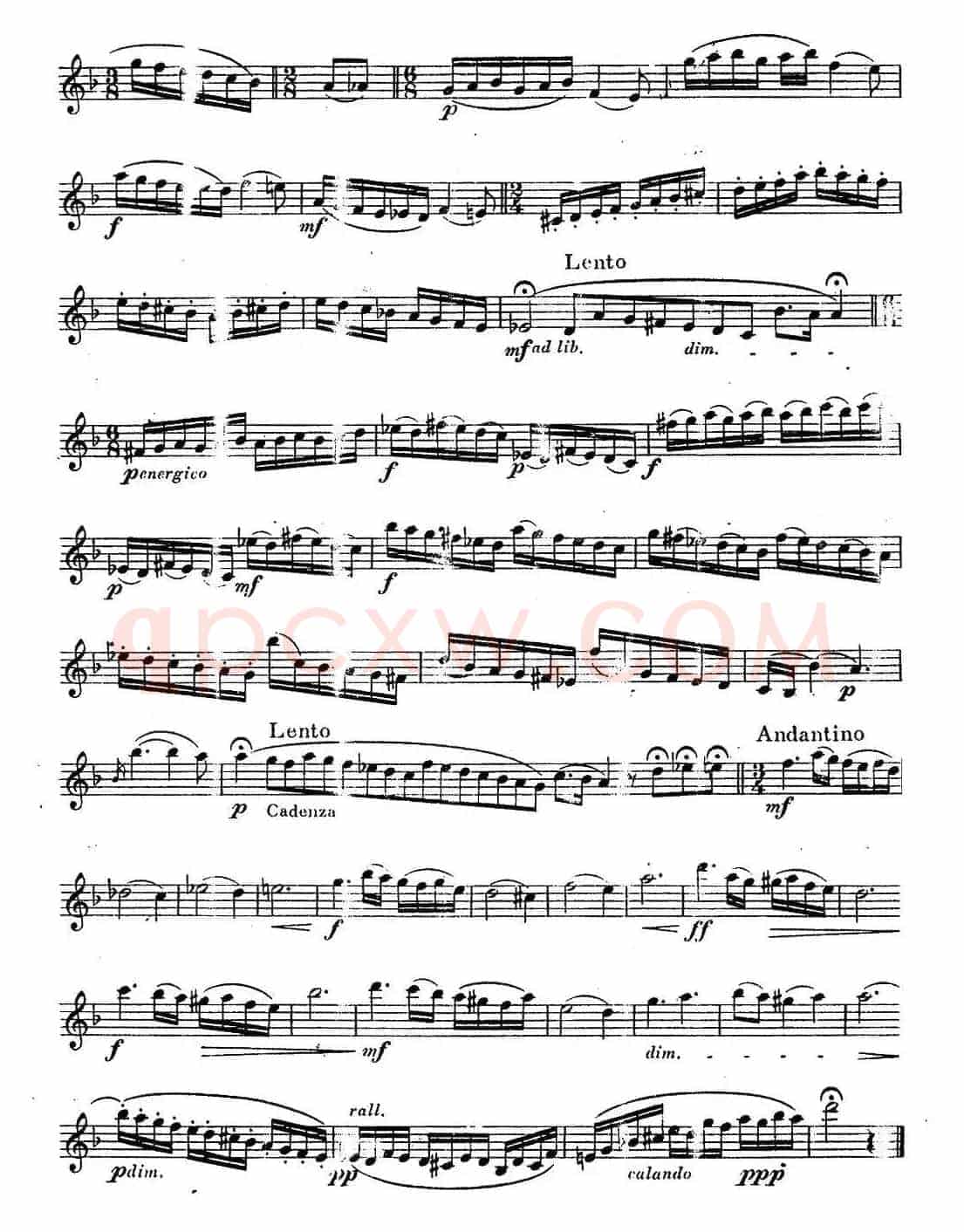 奇特克-萨克斯练习曲之五（ETUDY PRO SAXOPHON - FR ZITRK.op.3）