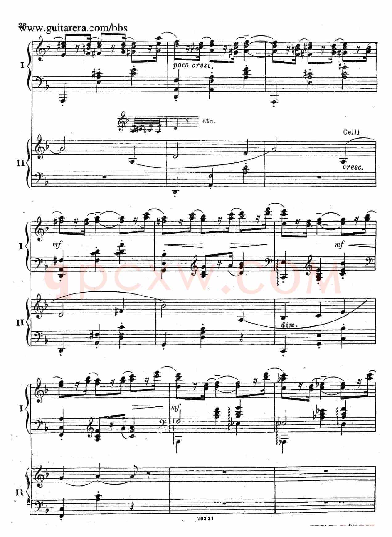 Rhapsody On A Theme Of Paganini Op.43(帕格尼尼主题狂想曲·双钢琴)(P21——40)