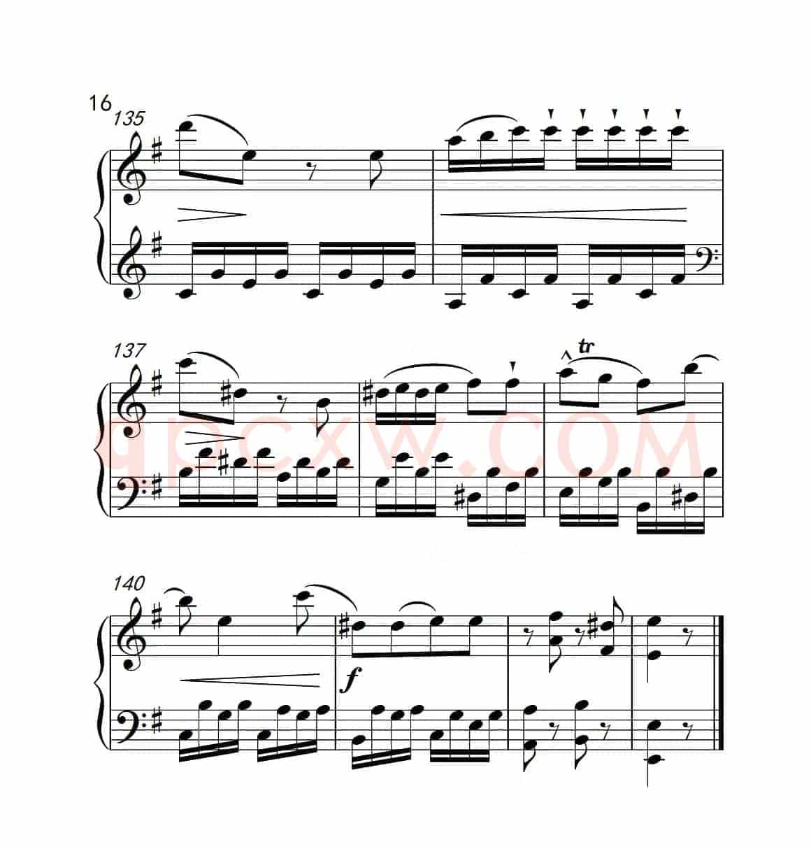 第六级A组 奏鸣曲（中国音乐学院钢琴考级作品1~6级）