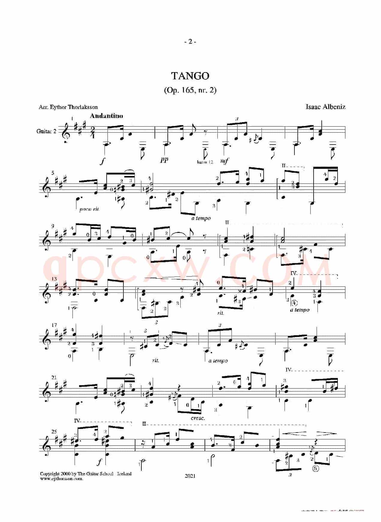 Tango(Guitar Duett)（古典吉他）