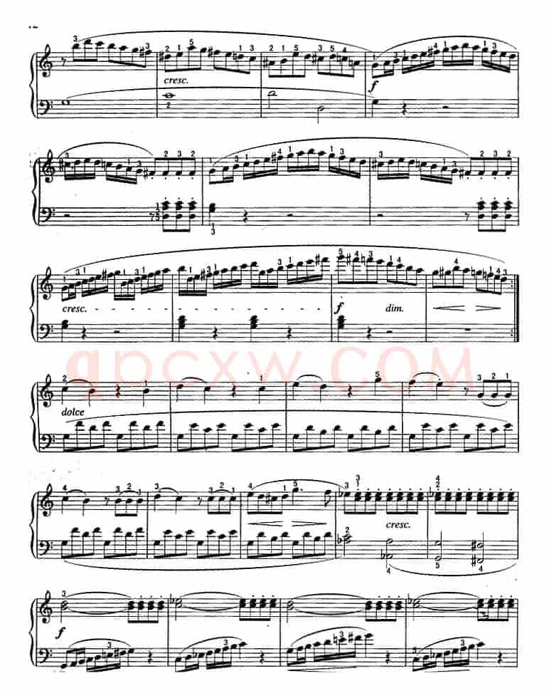 不可不弹的世界钢琴名曲：小奏鸣曲Op.20-1
