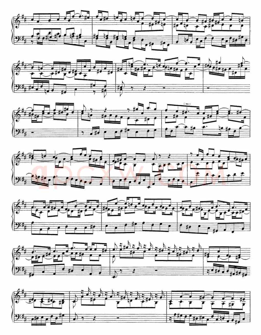 Toccata BWV 912(7首托卡塔·No.3 D大调)