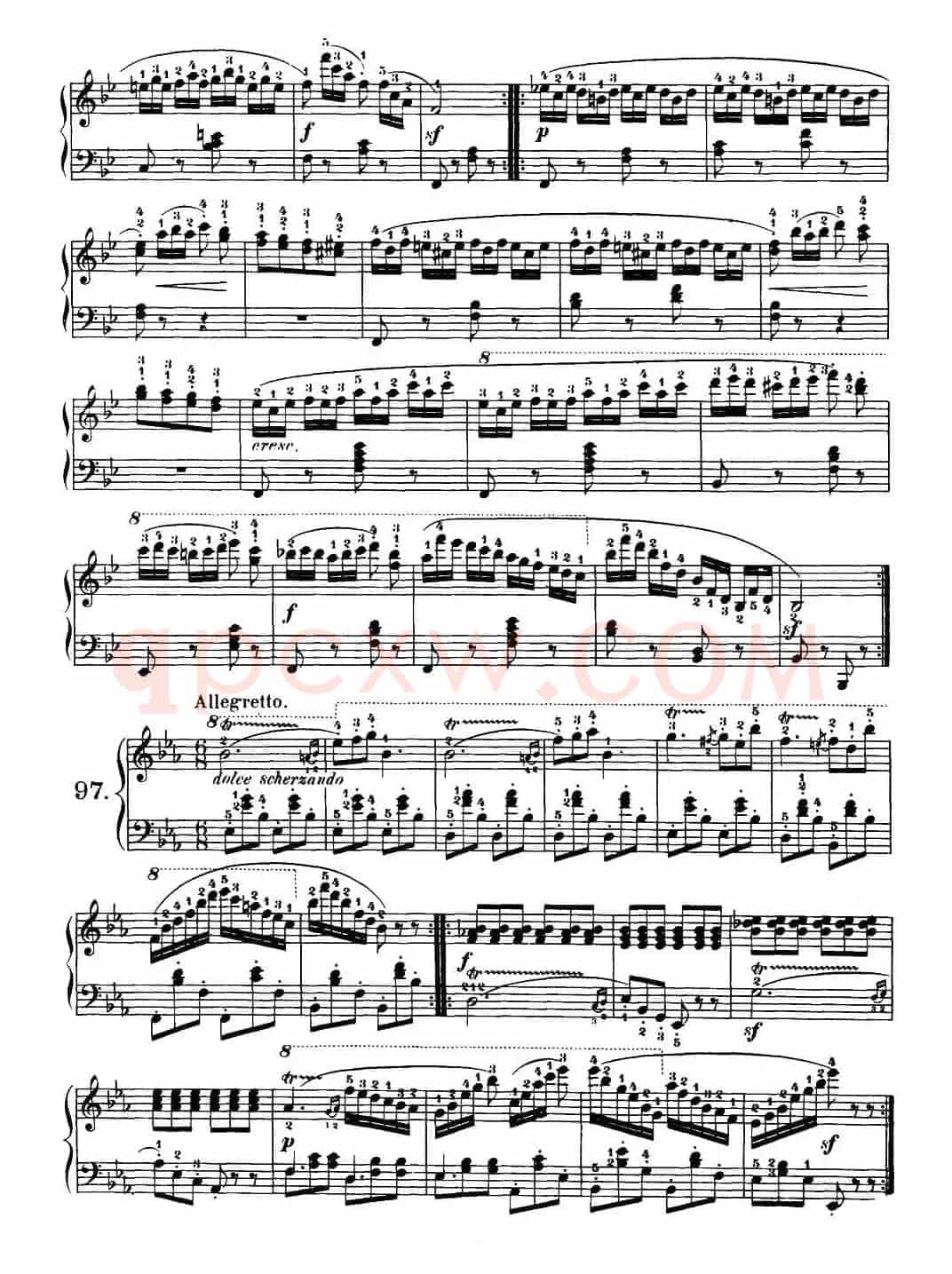 One Hundred and Ten Easy and Progressive Exercises Op.453(车尔尼110首简易练习曲 90——100)