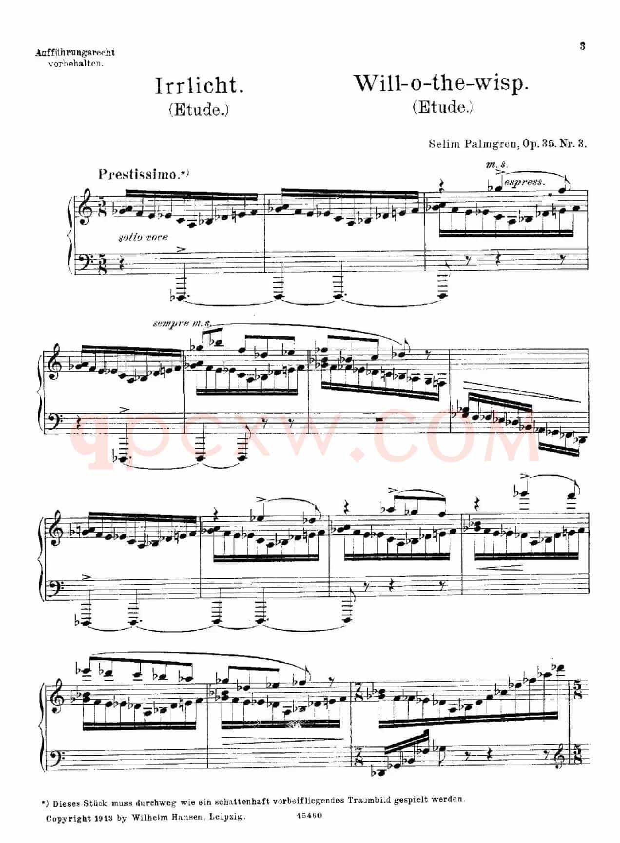 4 Sketches Op.35（4首素描·3）