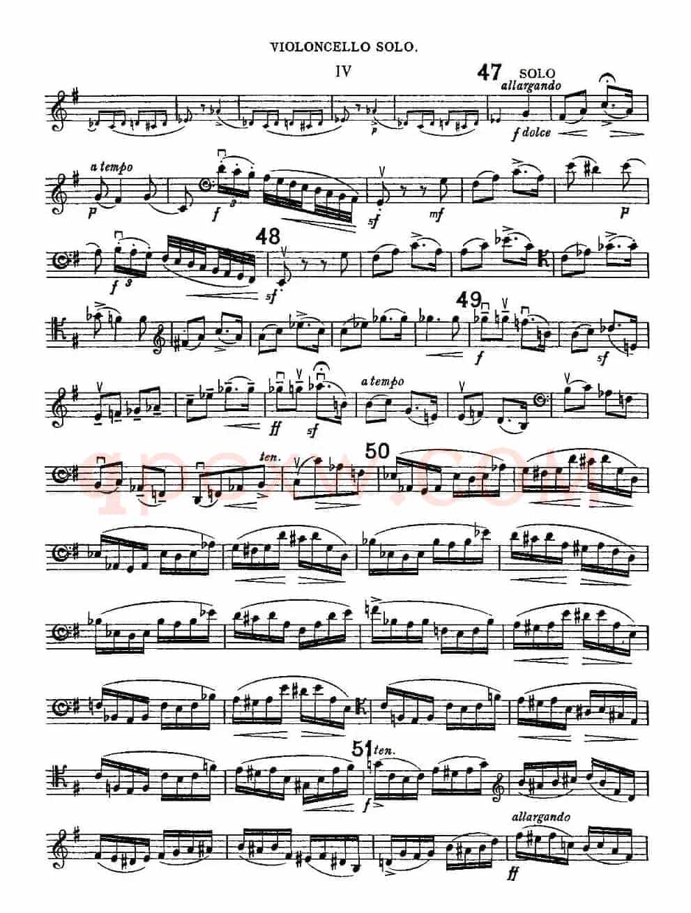 Edward Elgar Concerto e Minor Op85 For Cello（Cel）
