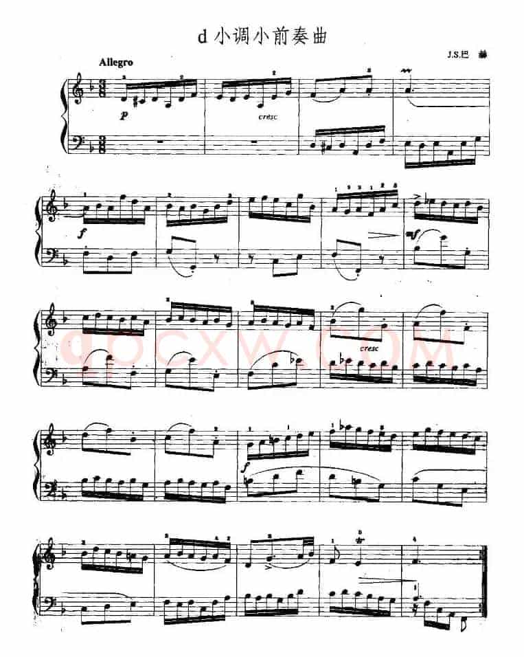 d小调前奏曲