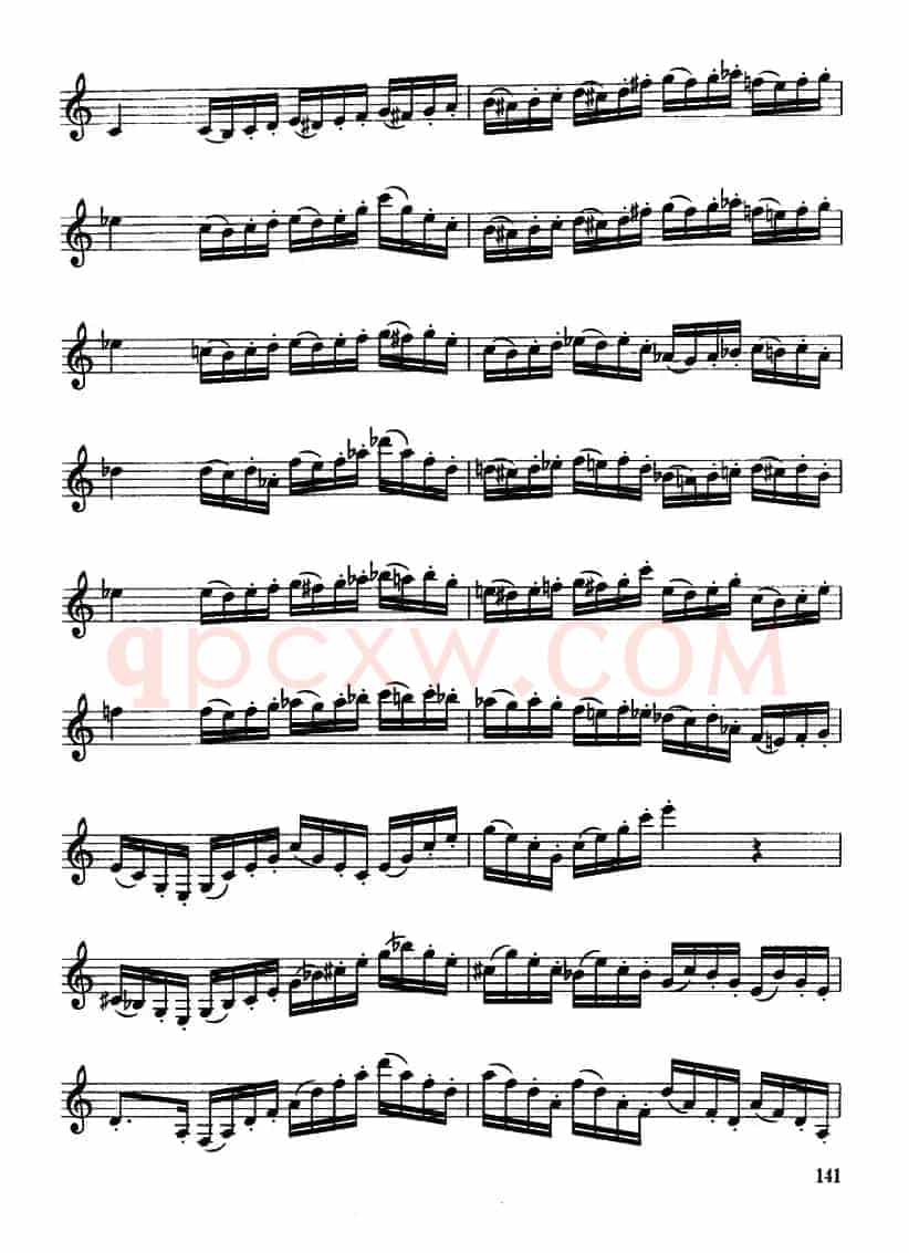 单簧管高级练习曲3首
