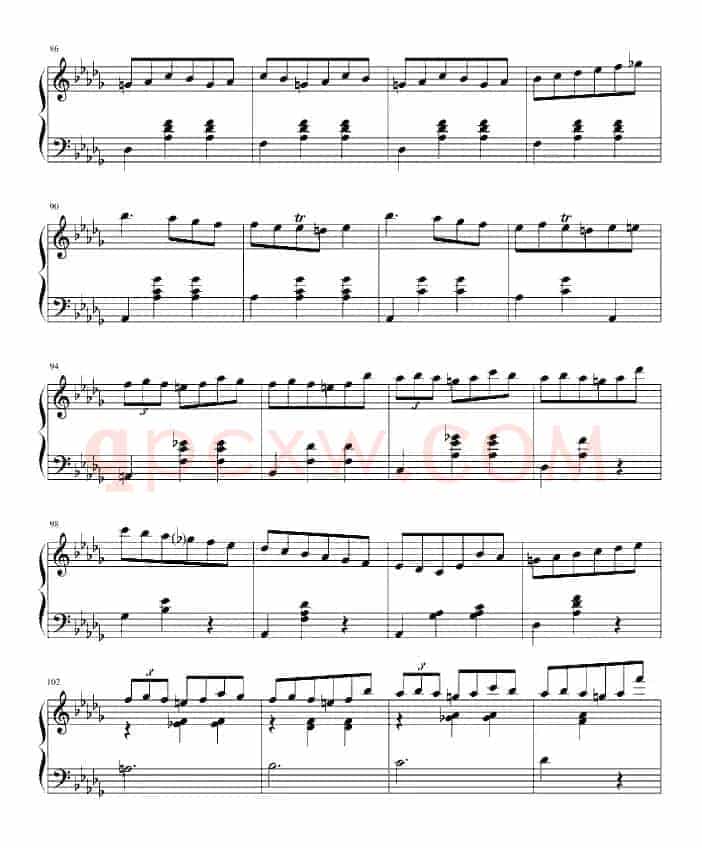 降D大调华丽圆舞曲（小狗圆舞曲）