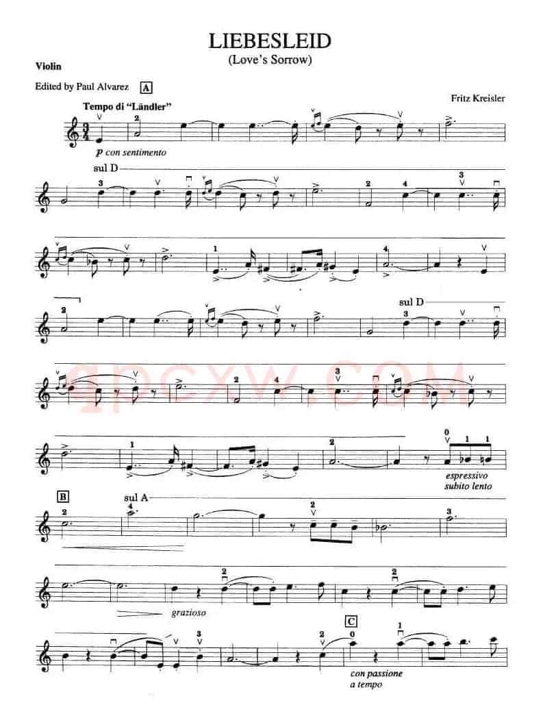 LIEBESFREUD（Love's Sorrow [爱的悲怆]）