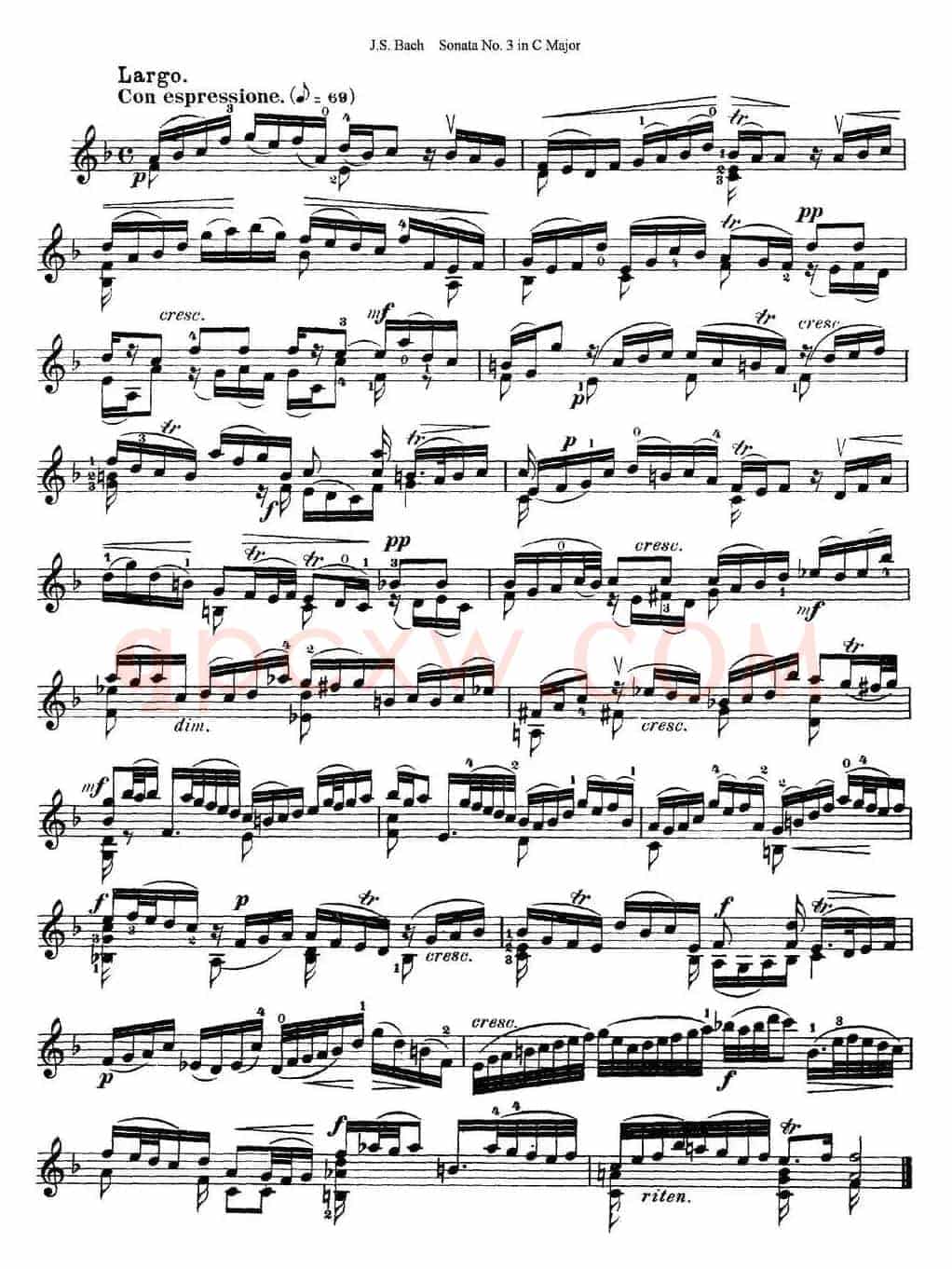 6 Violin Sonatas and Partitas 5.Sonata No.3 in C Major