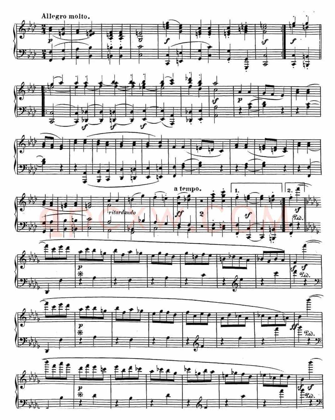 贝多芬钢琴奏鸣曲31 降A大调 Op.110 A-flat major