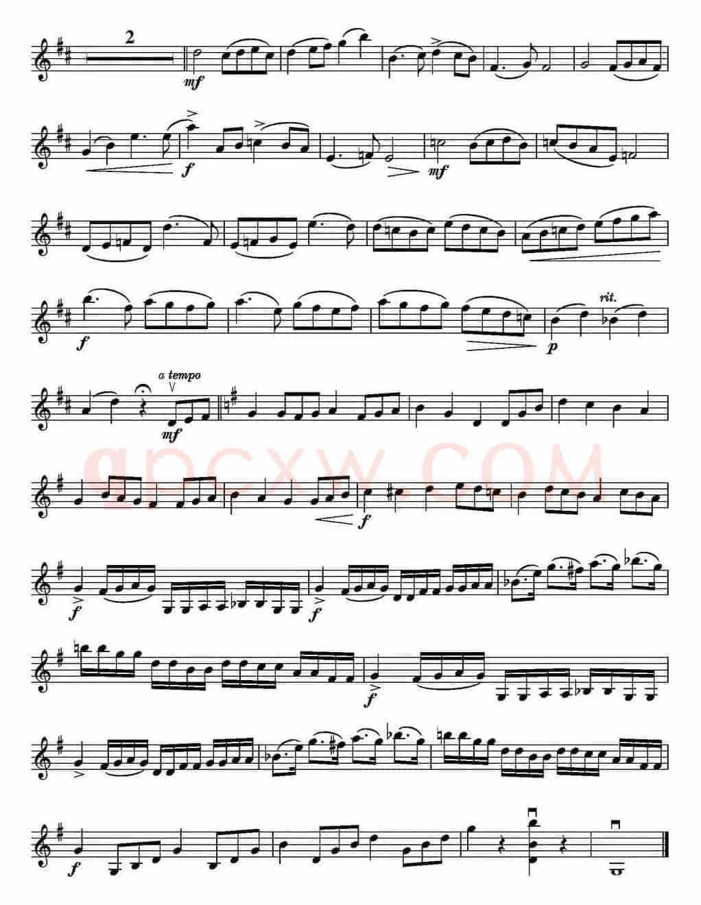 KONZERT G-dur（Oskar Rieding Op.34）