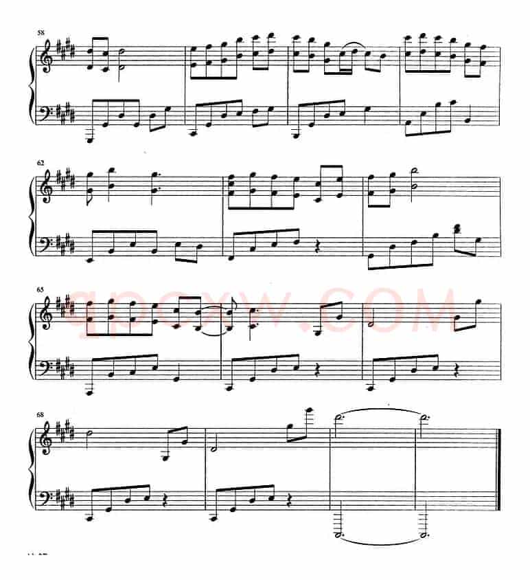 流行歌曲改编的钢琴曲：小小