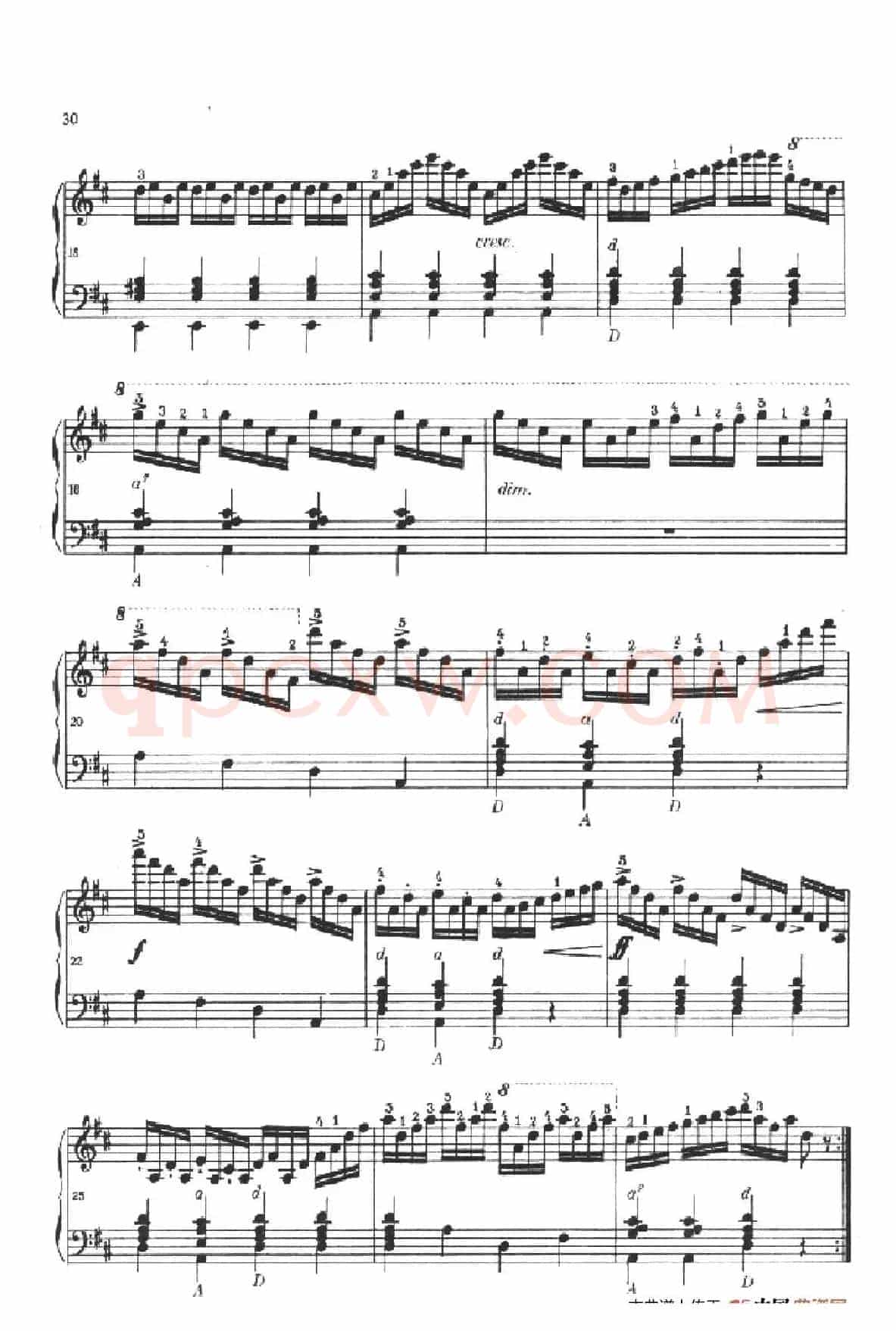 《车尔尼手风琴练习曲集》第Ⅱ册（第10——14首）