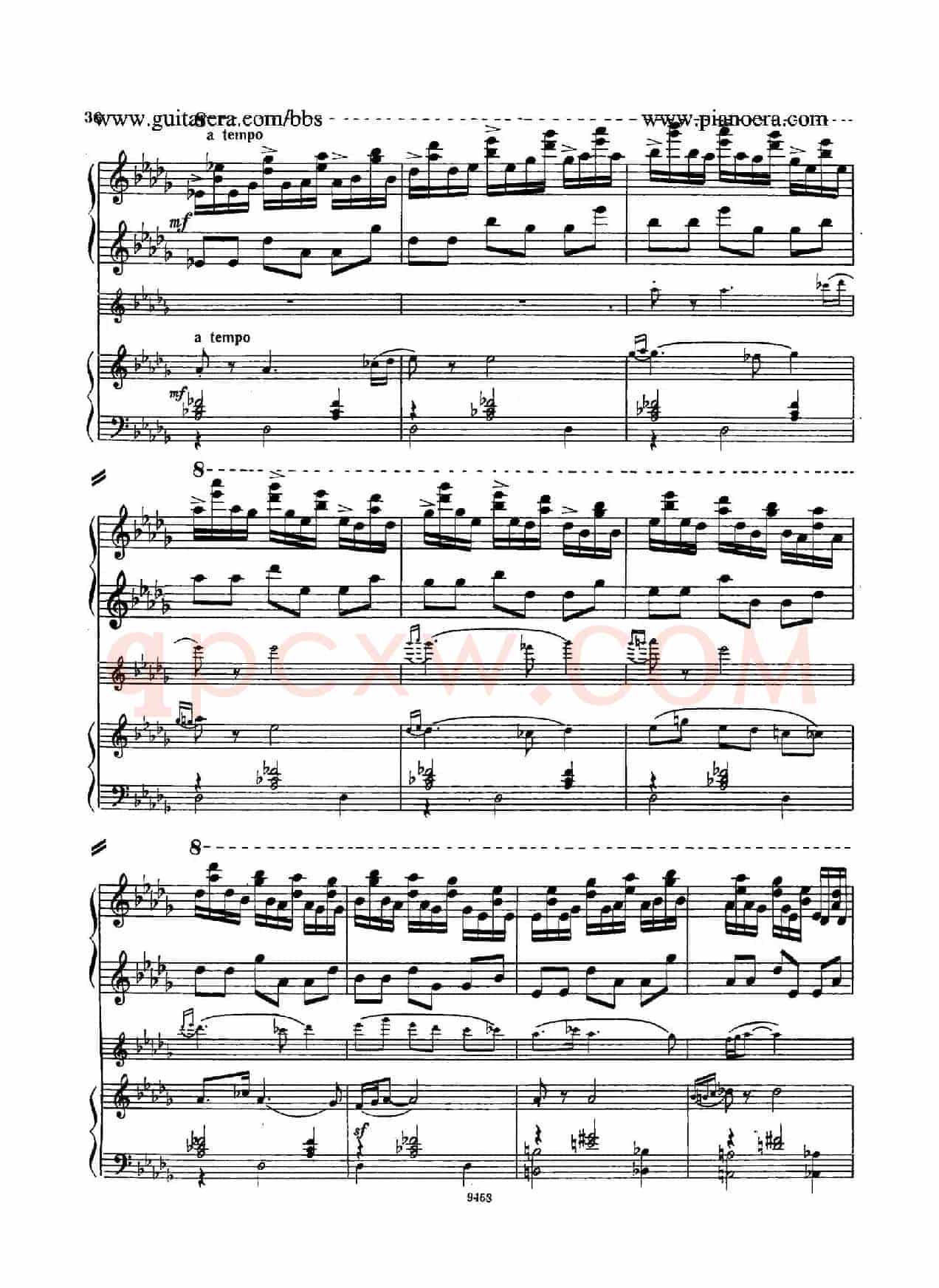 Piano Concerto in D-flat Major Op.37(降D大调钢琴协奏曲·Ⅰ·双钢琴)