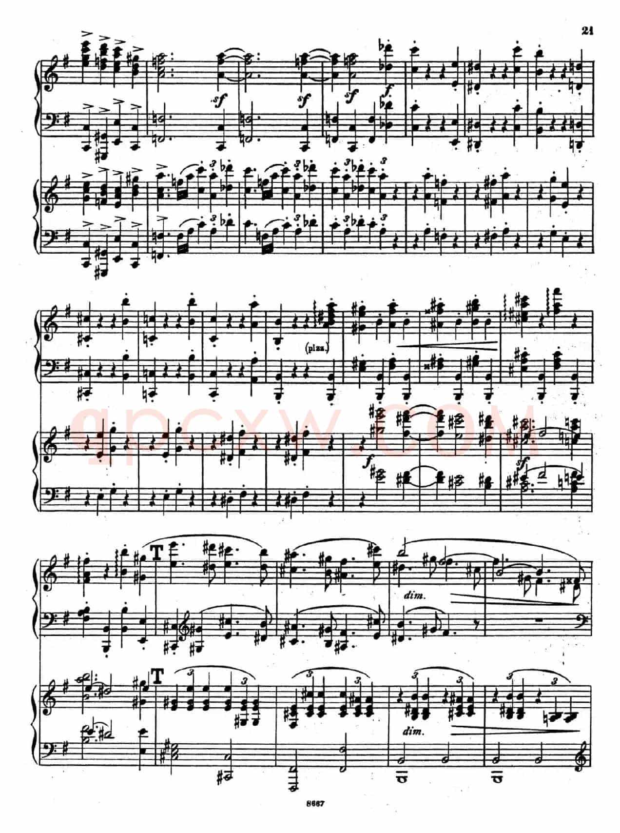 Symphony No.4 in e Minor Op.98(e小调第四交响曲·双钢琴)