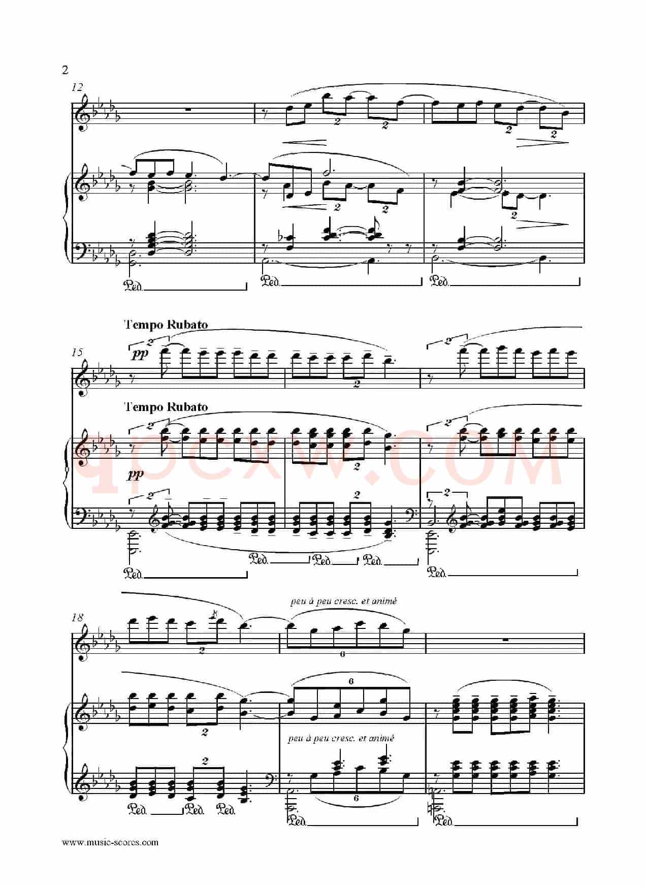 Clair de lune（长笛+钢琴伴奏）