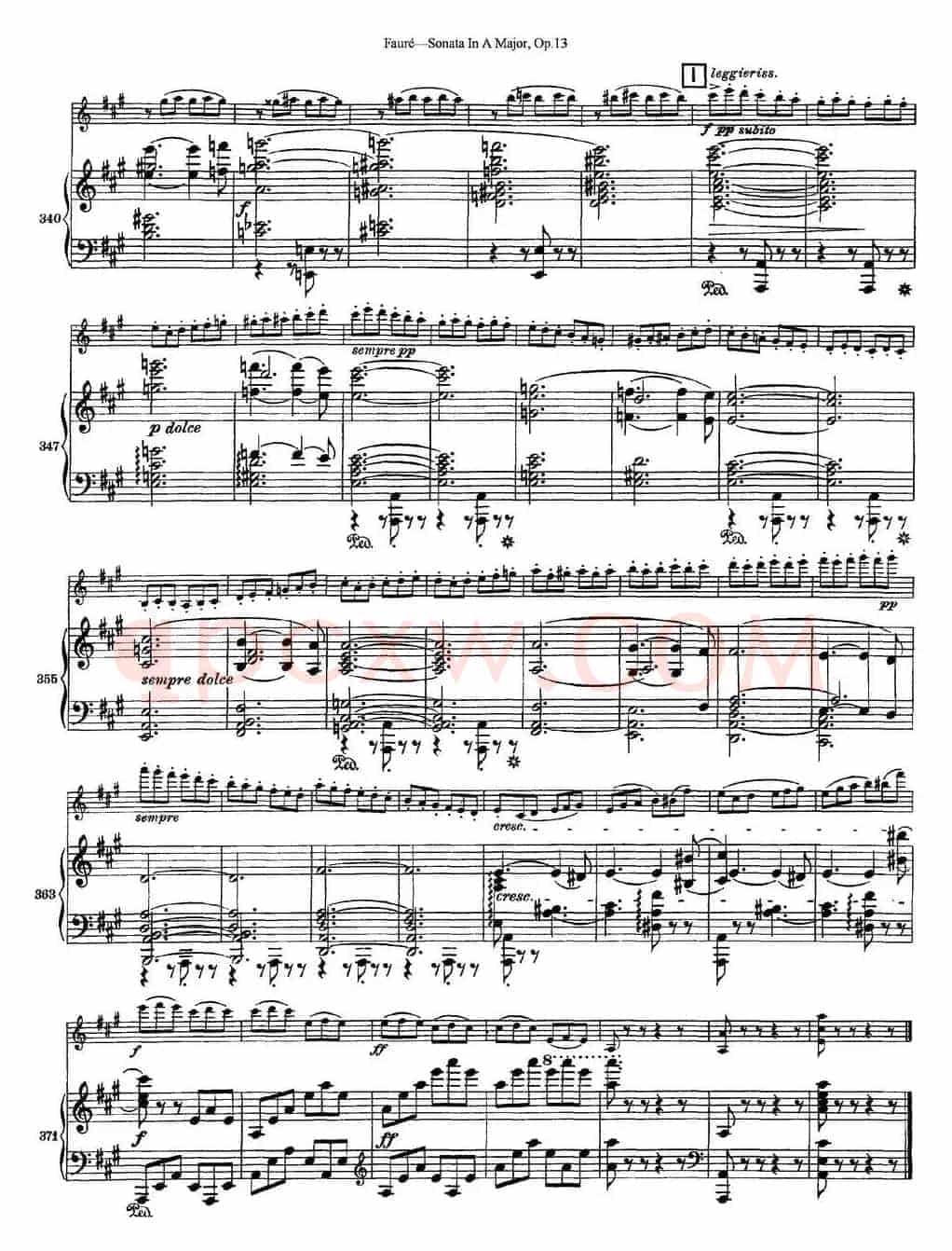 Violin Sonata No.1 Op.13（小提琴+钢琴伴奏）