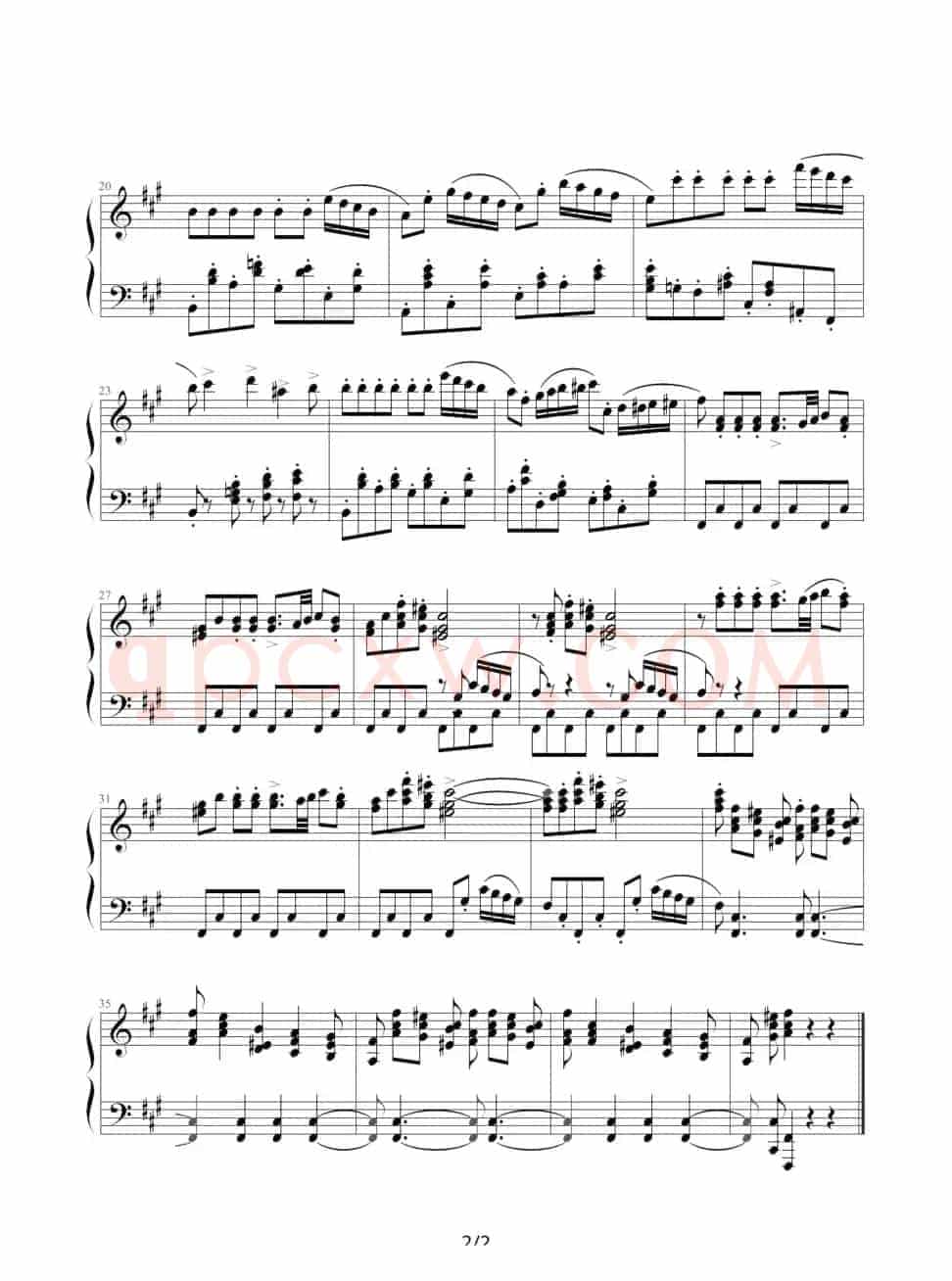 《四小天鹅》舞曲钢琴独奏