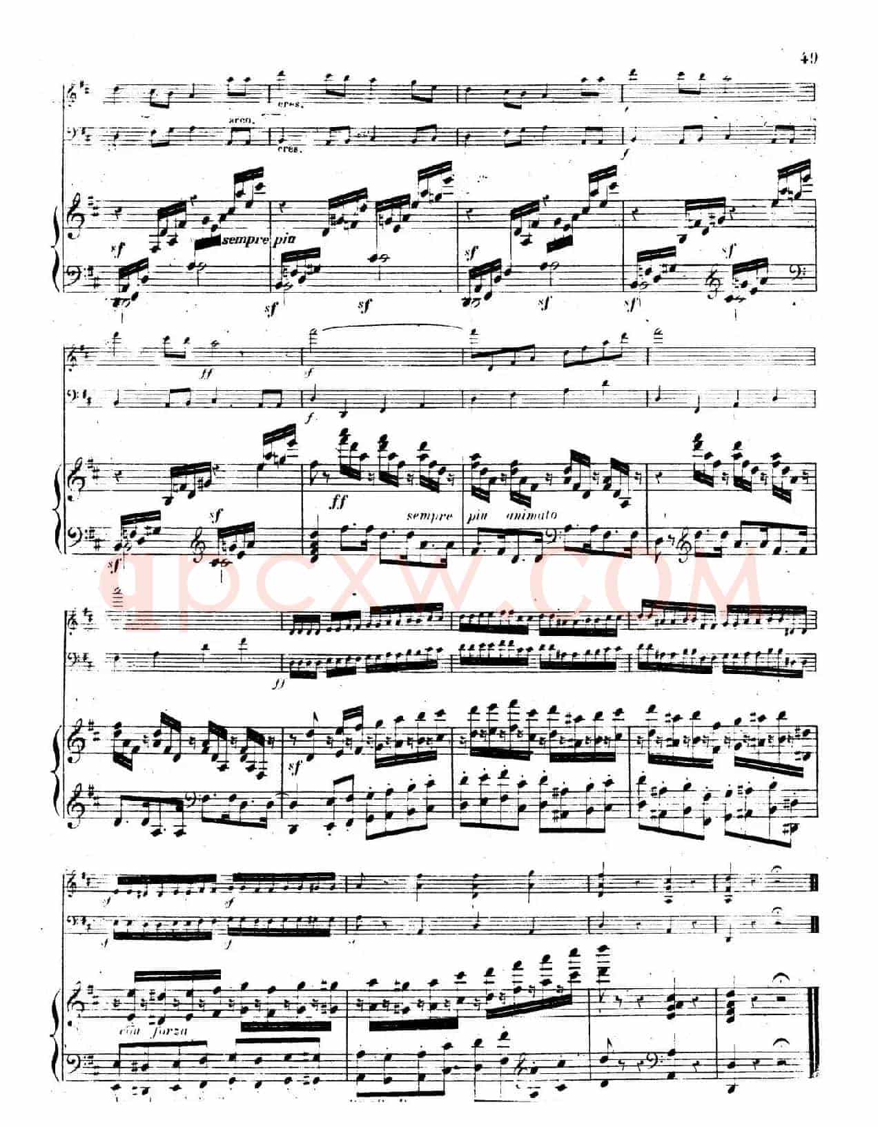 Piano Trio No.1 in d Minor Op.49(d小调第一钢琴三重奏·第四乐章)