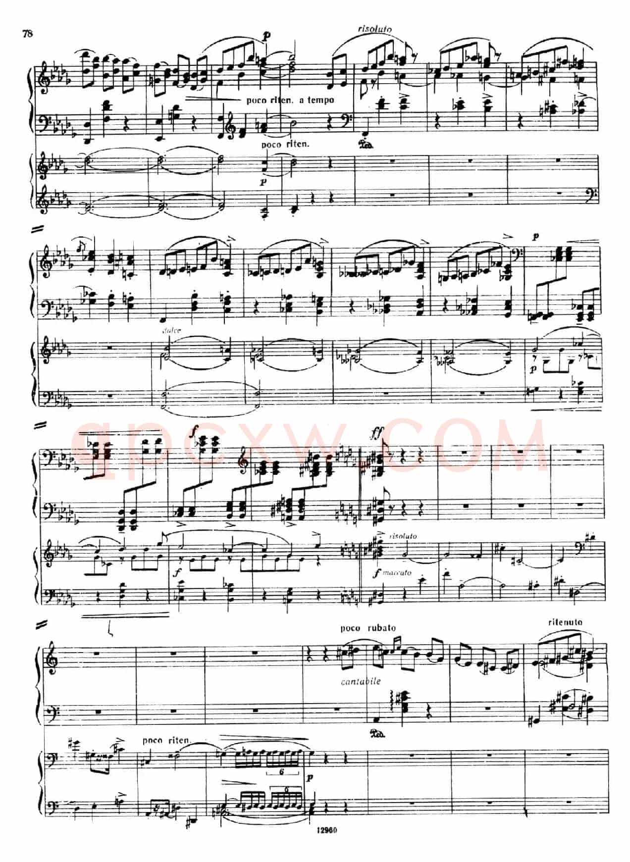 Piano Concerto No.2 in c Minor Op.50(c小调第二钢琴协奏曲·Ⅲ·双钢琴)
