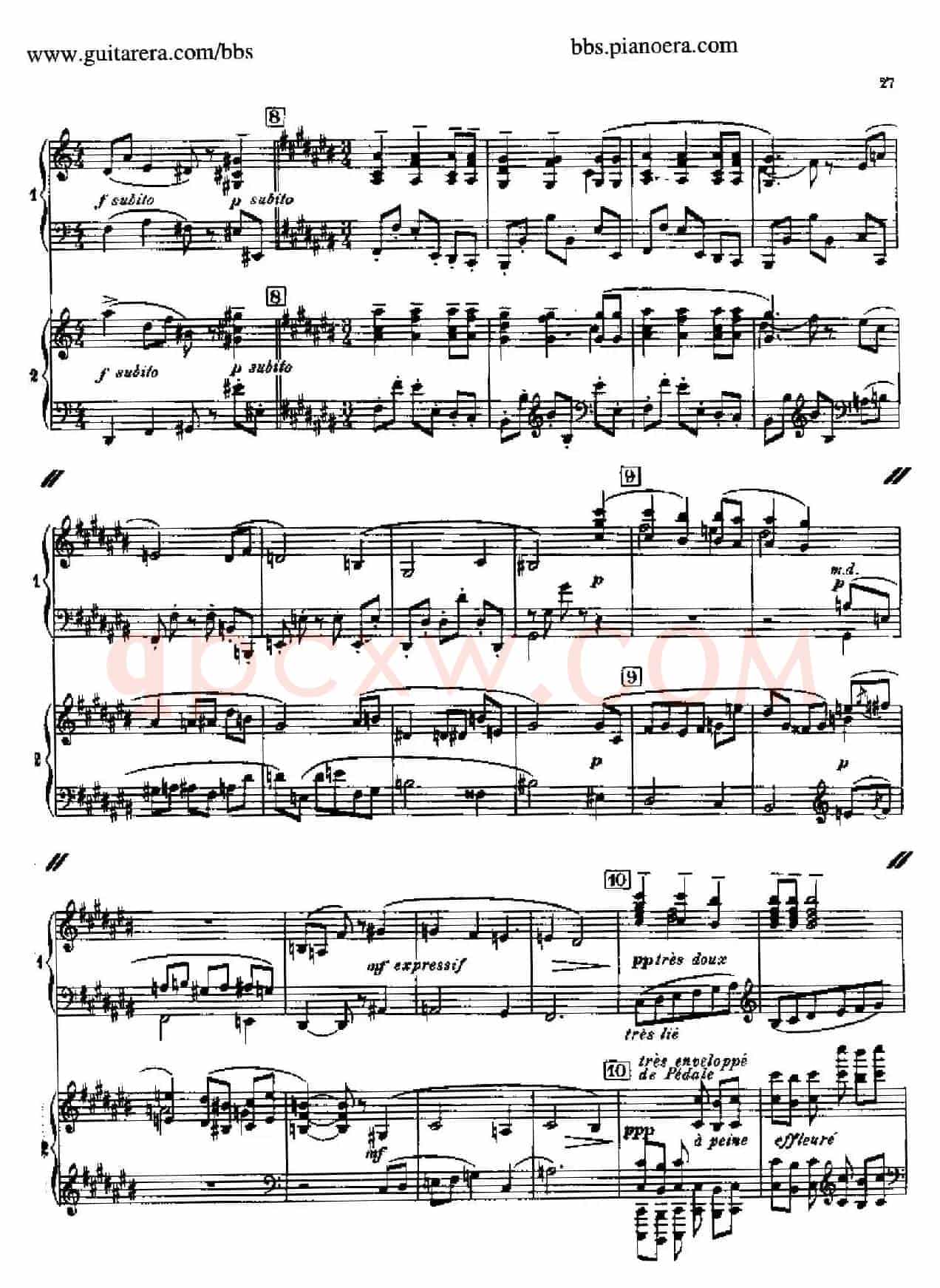 Sonata for Two Pianos(双钢琴奏鸣曲)