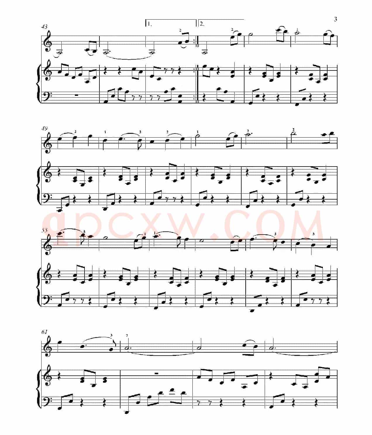 Sad Rommance for Beginning Violin（小提琴+钢琴伴奏）