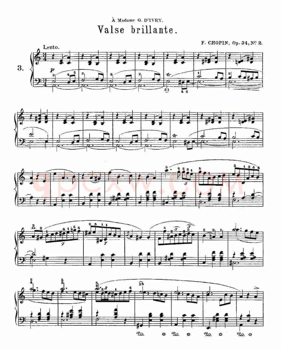 valse brillante，Op.34, No.2